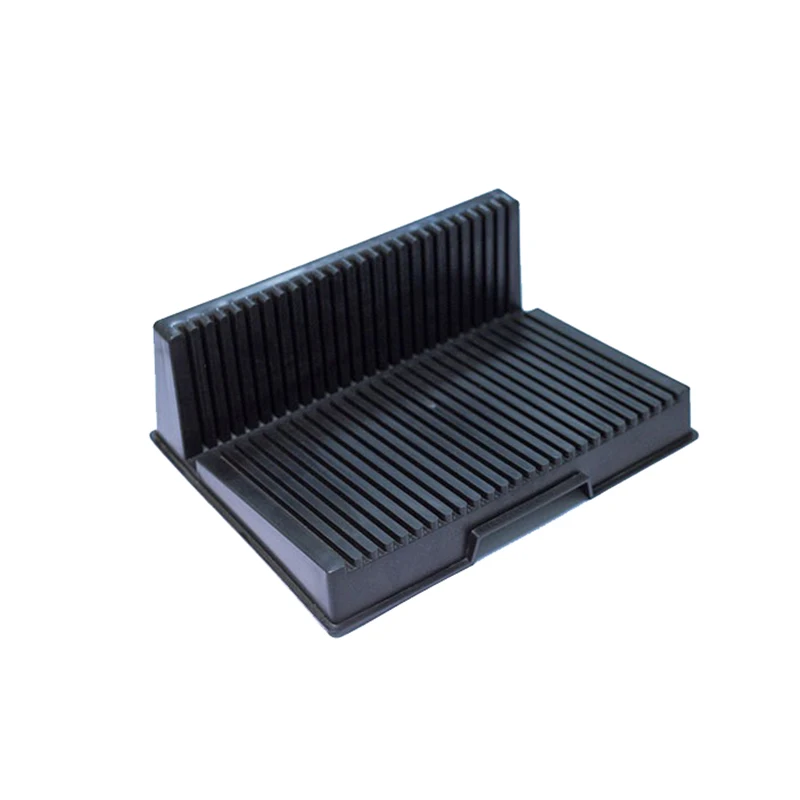 L Style Black PP Antistatic PCB Storage Holder 265 X205x95mm ESD Rack