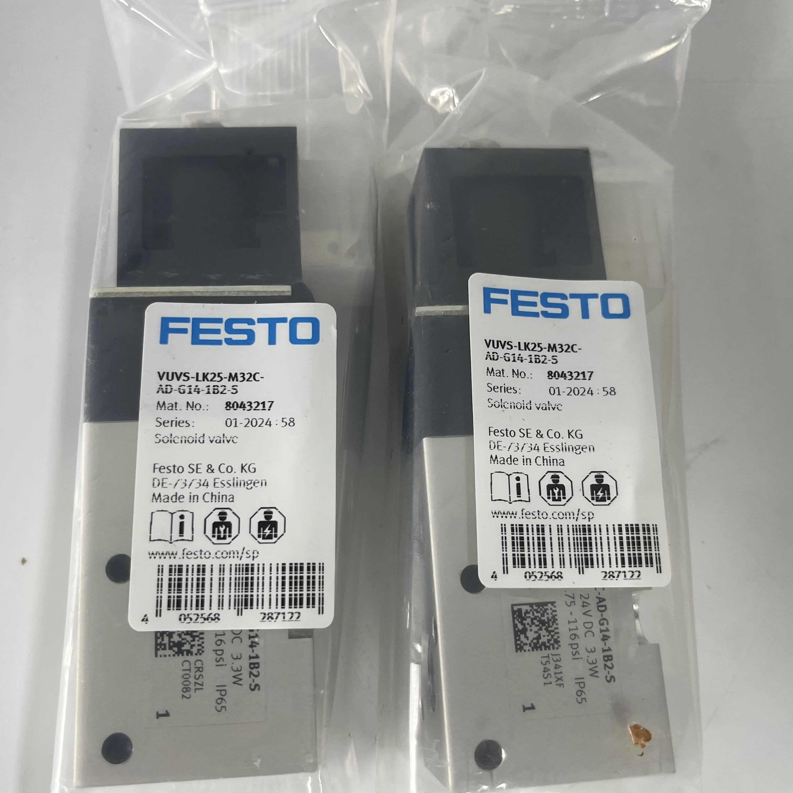 Festo Solenoid Valve VUVS-LK25-M32C-AD-G14-1B2-S 8043217