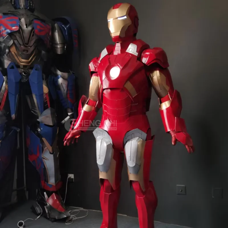 LED Robot Costume Adult Cosplay Giant Robot Costume for Iron Man Suit Robot Transformer Costume