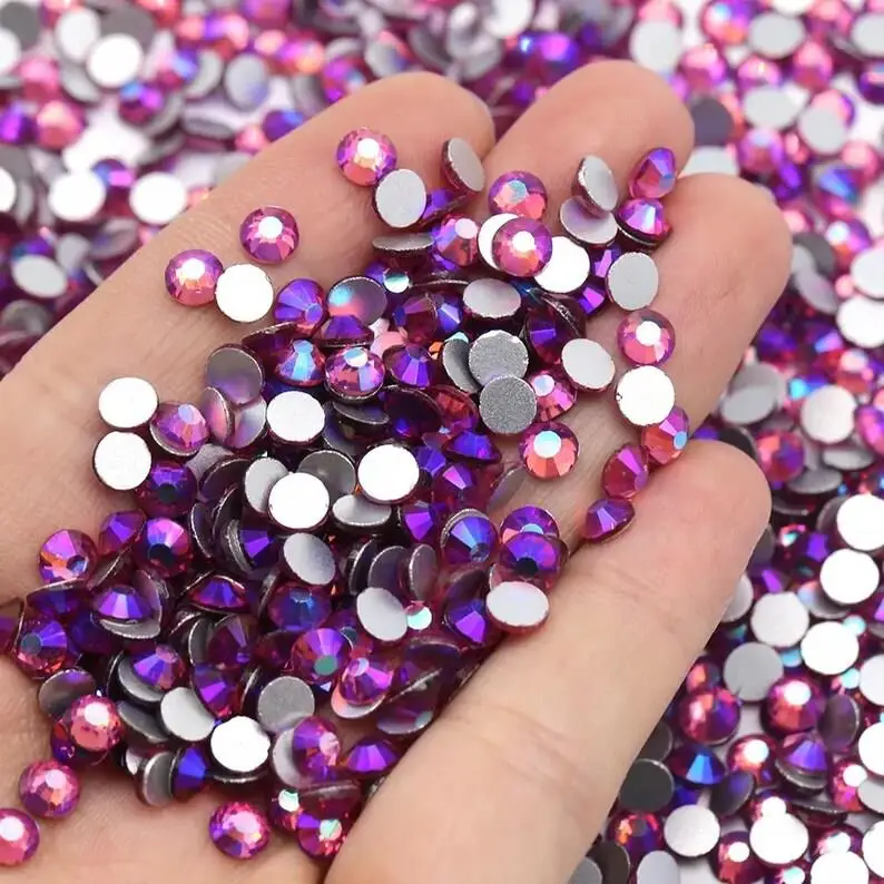 Wholesale 14400 Pcs Factory High Quality Non Hot Fix Crystal Ab Flatback Rhinestones Bulk Buy