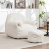 White + faux fur + Foam