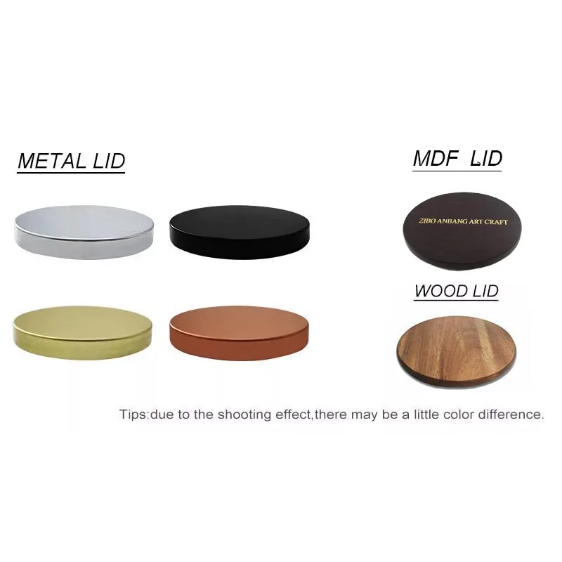 Luxury Candle Jar Lids Covers Metal Iron Silver Rose Gold Custom Candle