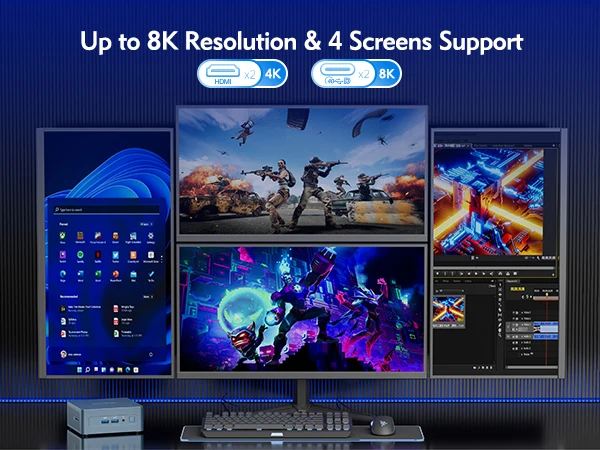Geekom IT12 Mini Computer Mini PC I712650-321T DDDR4 32G SSD 1TB Windows 11 Pro HDMI UHD Graphics Support WiFi 6E BT 5.2 Mini PC