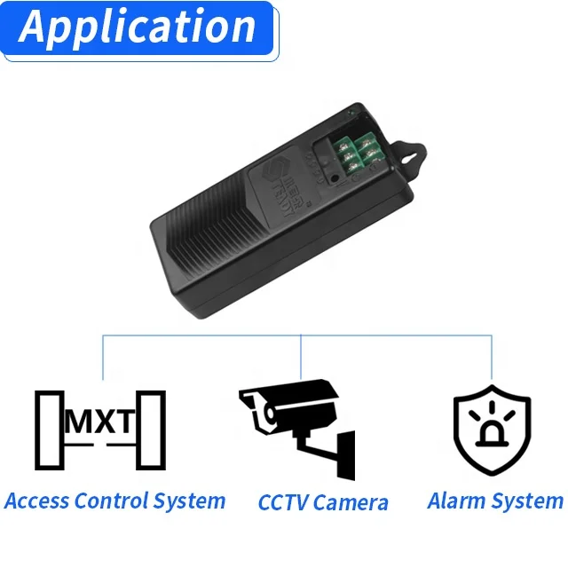 Адаптер питания для камеры видеонаблюдения с вилкой Стандарта EU/UK/US, 12 В
