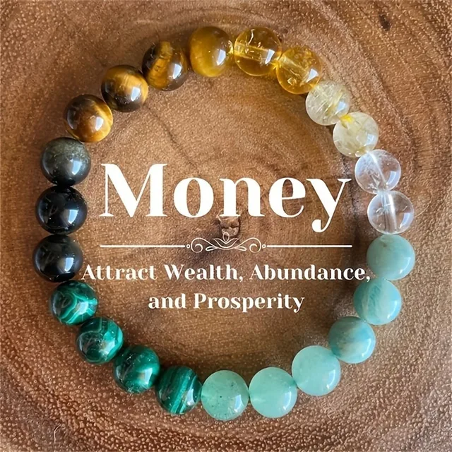 8mm Money Attract Good Health Lucky Natural Stone Elastic Unisex Bracelet Tiger Eye Bead Bracelet for Men