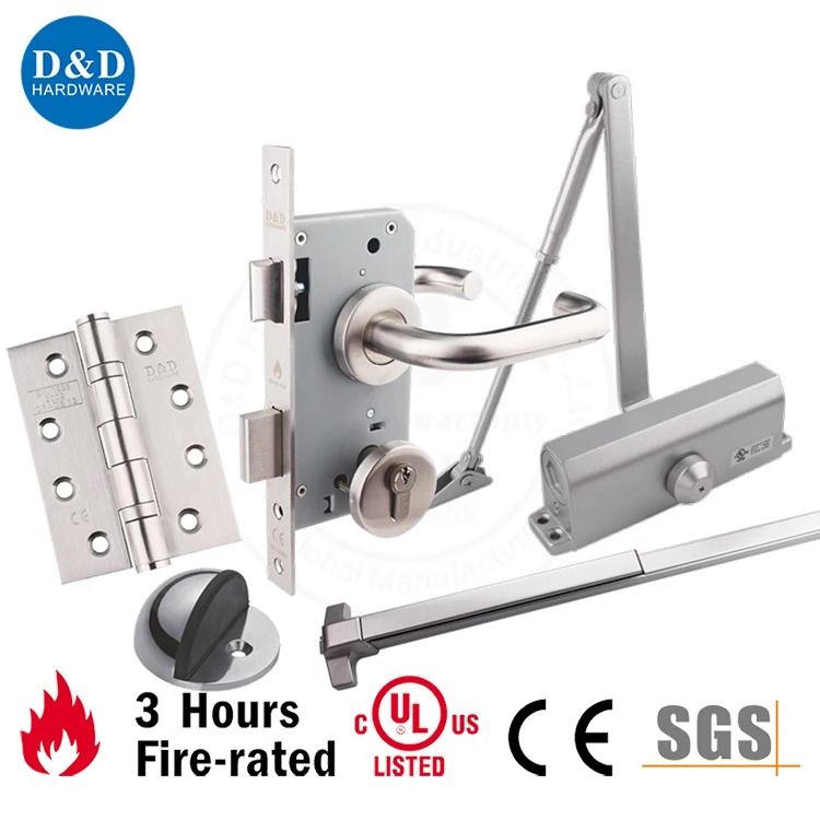 UL Aluminum BC Function 40-150KG Fire Rated 3 Hours Door Closer for Heavy Outside Door