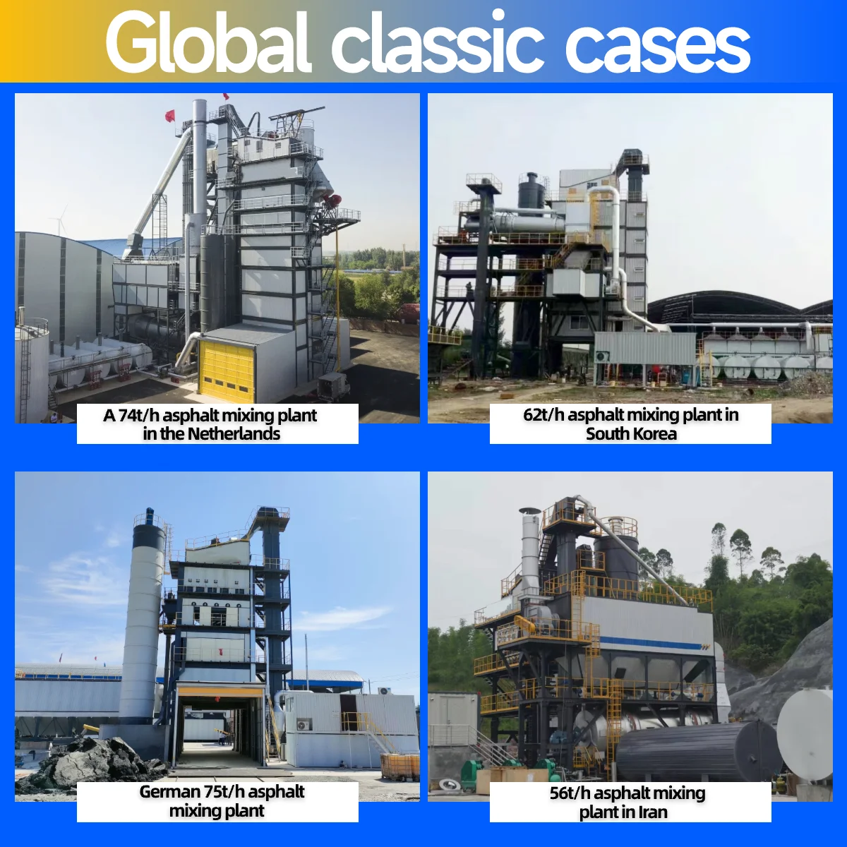 Asphalt Mixing Plant Remote Monitoring Capacity 80-400t/h Asphalt Mixer and Asphalt Concrete Mixer