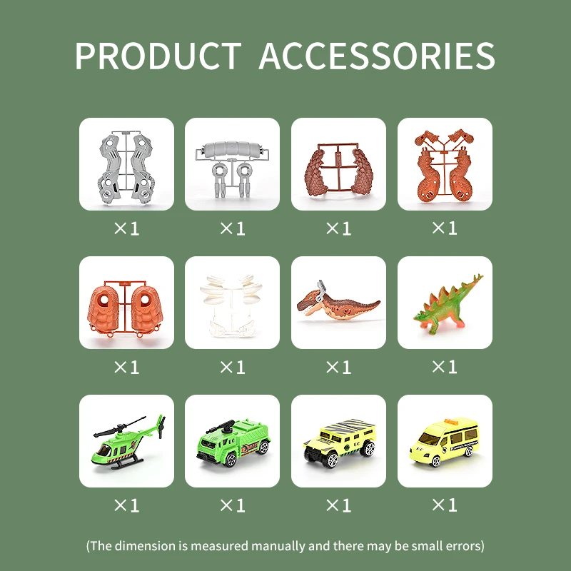 Plastic Animal Model Toys Set Assemble Dinosaur Tyrannosaurus Dinosaur Capture Car Game Toys With Dinosaur Models for Kids
