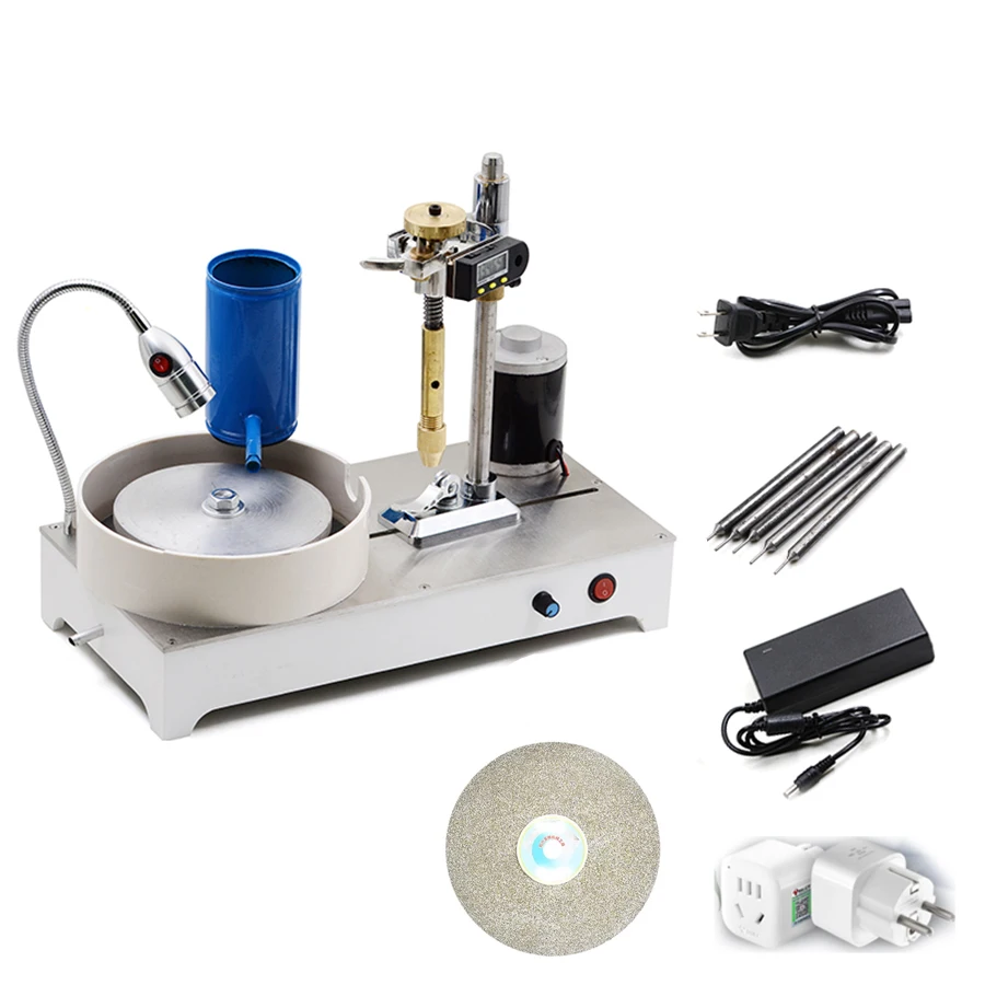Earring Maker Machine Mini DIY Jewelry Making Tools - 2800RPM Gem Faceting & Stone Polisher ...
