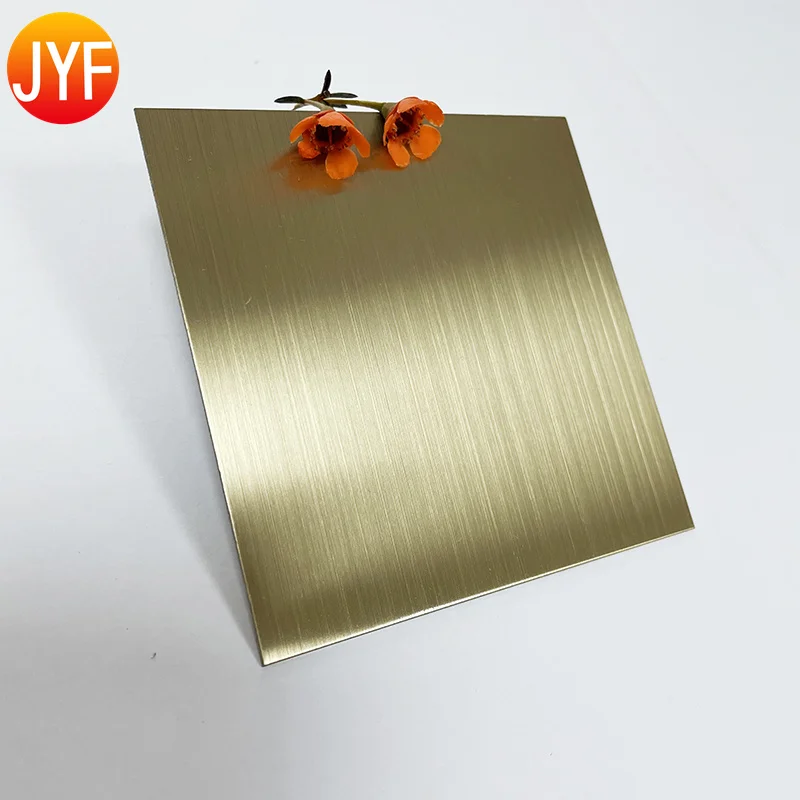 H325 PVD Coated Champagne Gold Stainless Steel Sheet Colored Stainless Steel