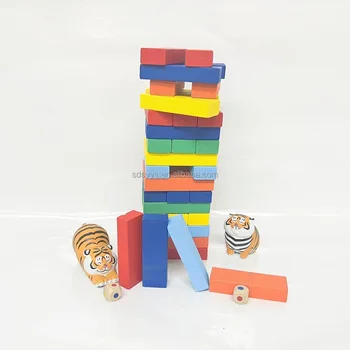 New Design Stacking Toys Balance Wooden Blocks Montessori Educational Game For Kids Wooden Toys Montessori