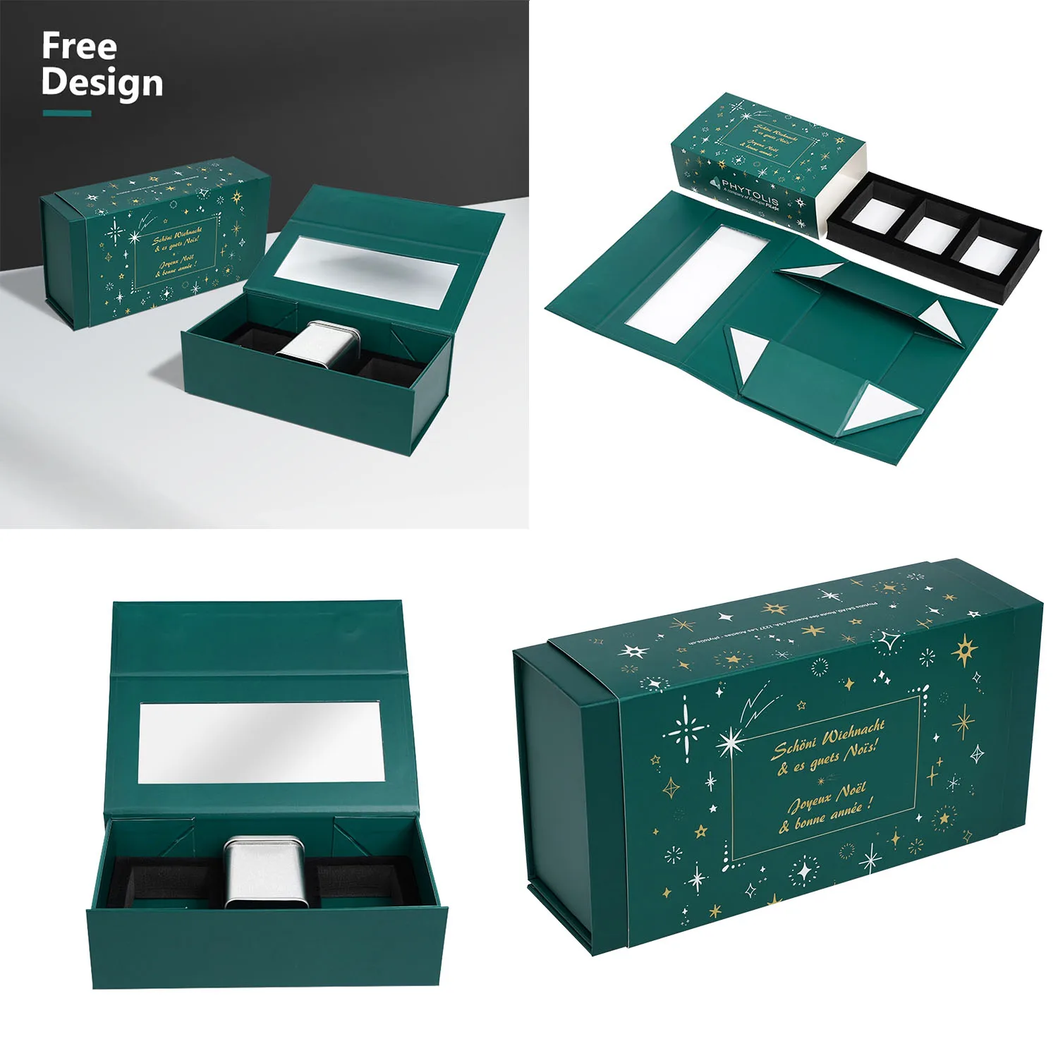 맞춤형 종이 기프트 박스, 접이식 기프트 박스, 접이식 자석 박스(종이, 실크, 플라스틱, 스펀지 인서트 포함)