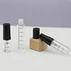 Transparent glass bottle + black smooth sprayer