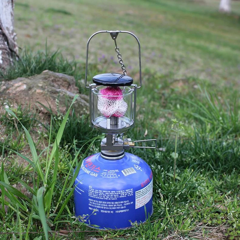 Mini Lanterne à Gaz Style Vintage - Lampe De Tente En Acier Et Cuivre