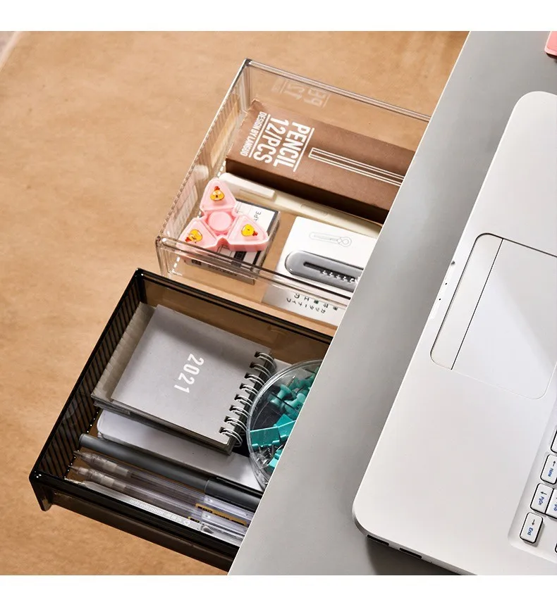 Under the desk simple drawer type storage box desktop office storage box desk small drawer storage box wall hanging factory