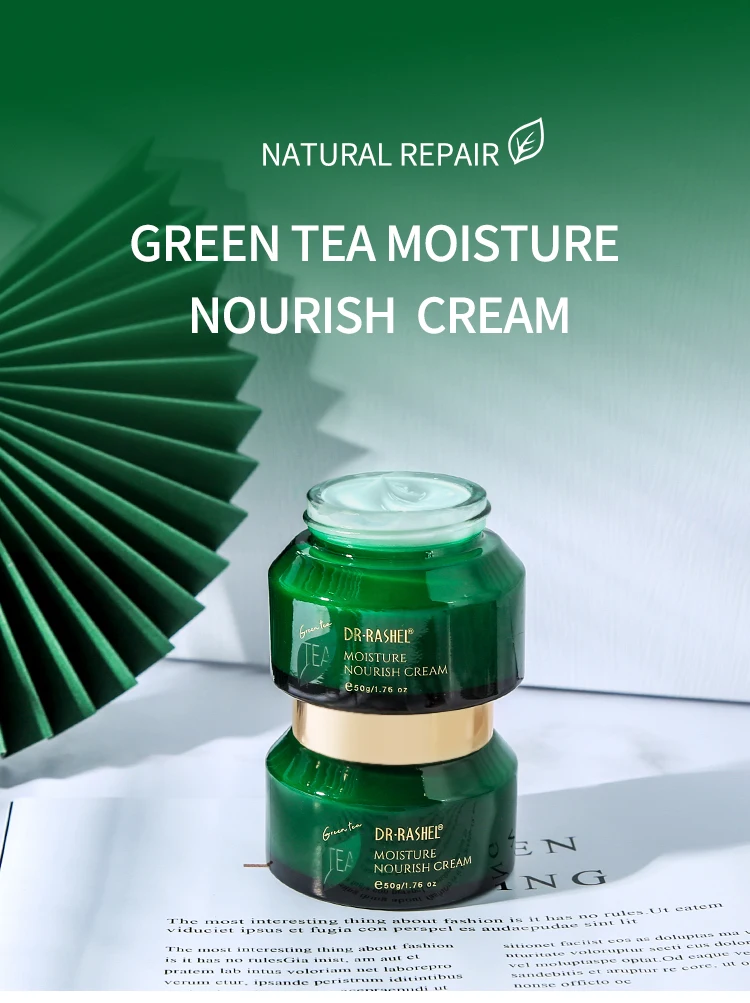 DR RASHEL Green Tea Face Cream - Nourishing & Soothing