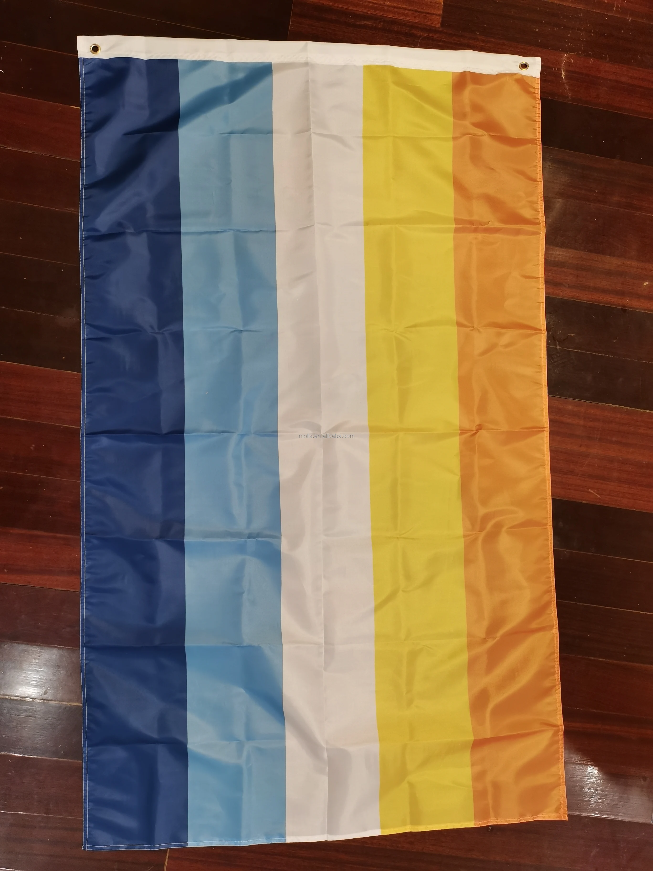 Custom Polyester 3x5 Foot Pride Unlabeled Flag with Two Grommets