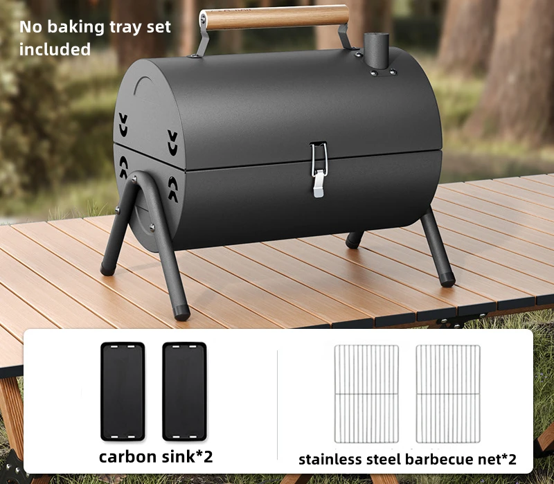 Integrated Folding Cassette Oven Outdoor Camping Stoves Gas Barbecue