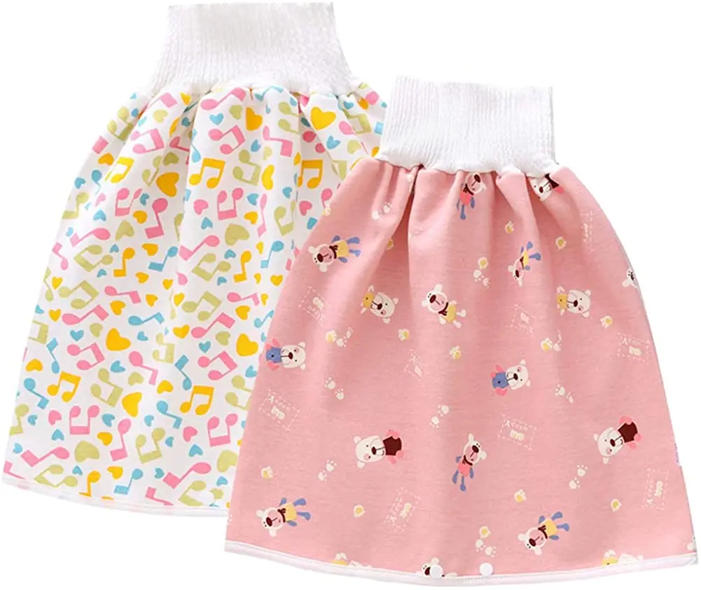 Новый дизайн 2 пачки детские тканевые подгузники; Юбки для новорожденных спальный для приучения к горшку брюки