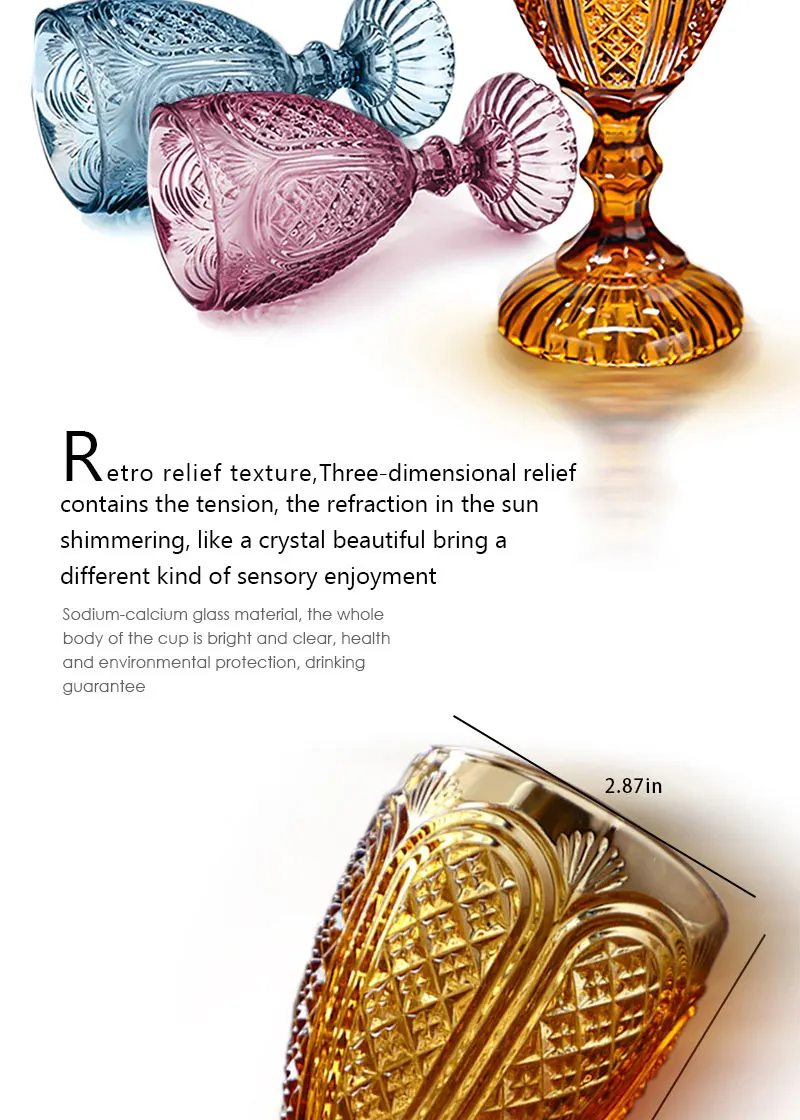 Wholesale Wedding Party Vintage Pink Goblet Champagne Water Glass Cups