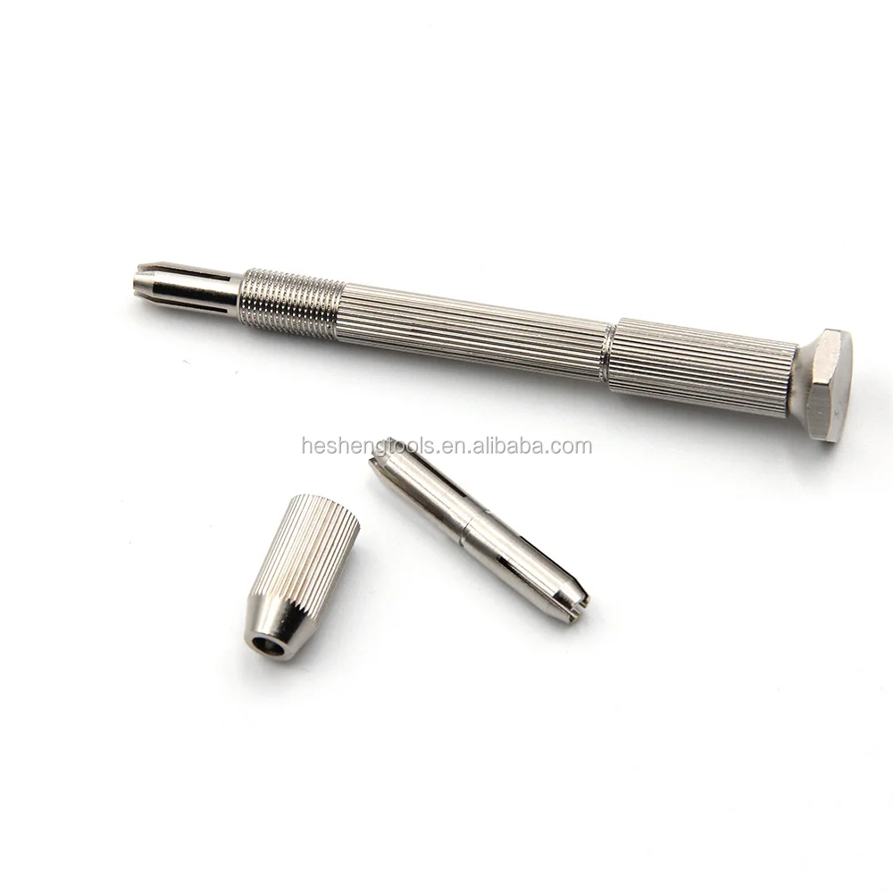 Mini Micro Aluminum Hand Drill With Keyless Chuck HSS Steel Twist