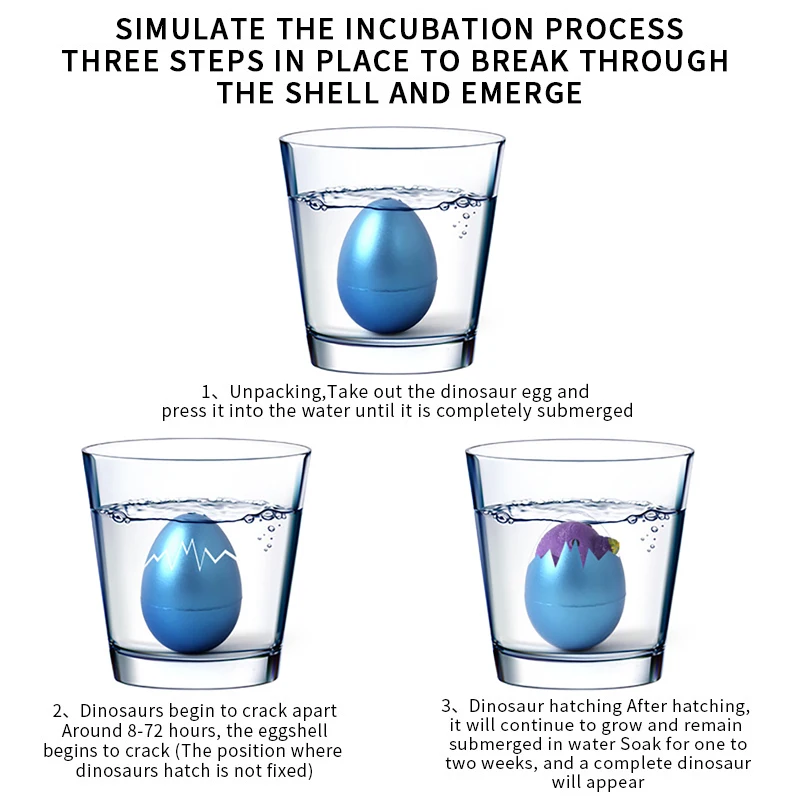 Surprising Little Yellow Duck Toy Shell That Dissolves in Water Hatches and Grows Like an Egg for Children Water-growing Toys