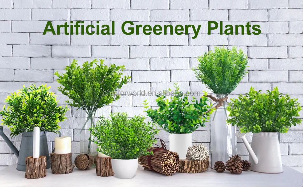 Hgc5071 Natural Artificial Greenery Bundles For Indoor Outdoor