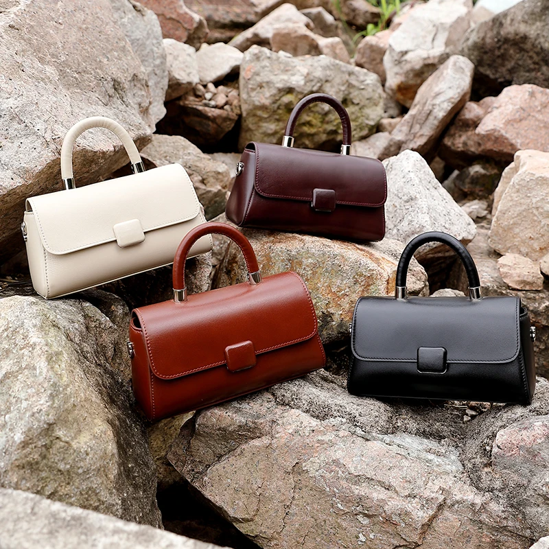 Factory Drop Shipping Lady Leather Shoulder Messenger Saddle Bags Handbags Ladies Women Soft Hand Bags Shoulder Bags