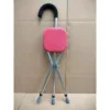 Taburete cuadrado rojo