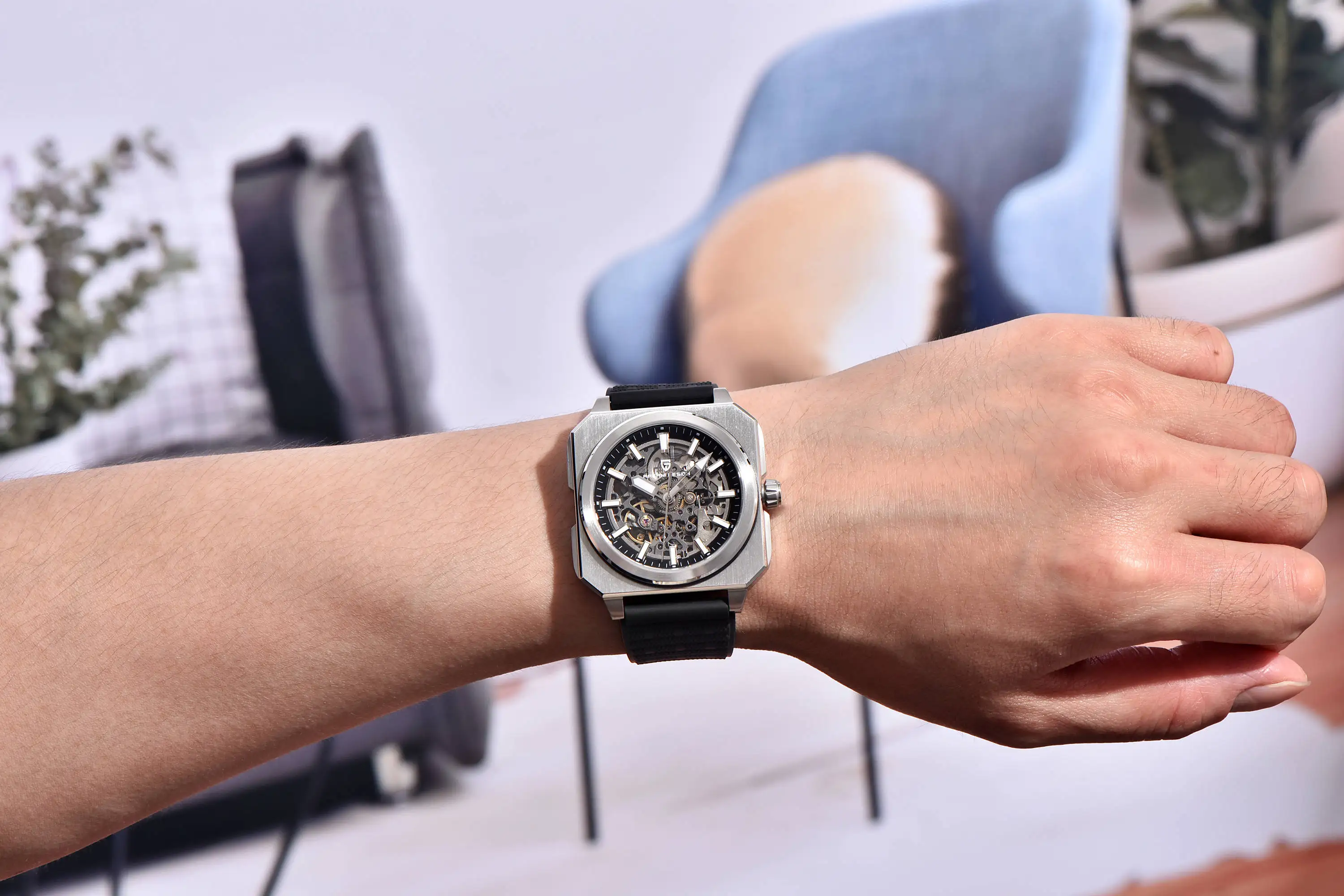 PAGANI DESIGN New 1791 Skeleton Men's Automatic Mechanical Watches Luxury Sapphire Glass 5ATM Waterproof Watch for Men