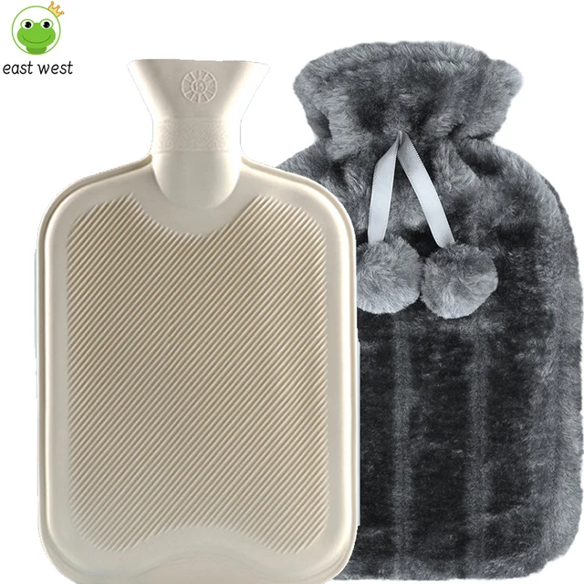 Plush Velvet, Water Filled Hot Water Bag, Soft and Warm Water Bag, Warm Hands and Feet