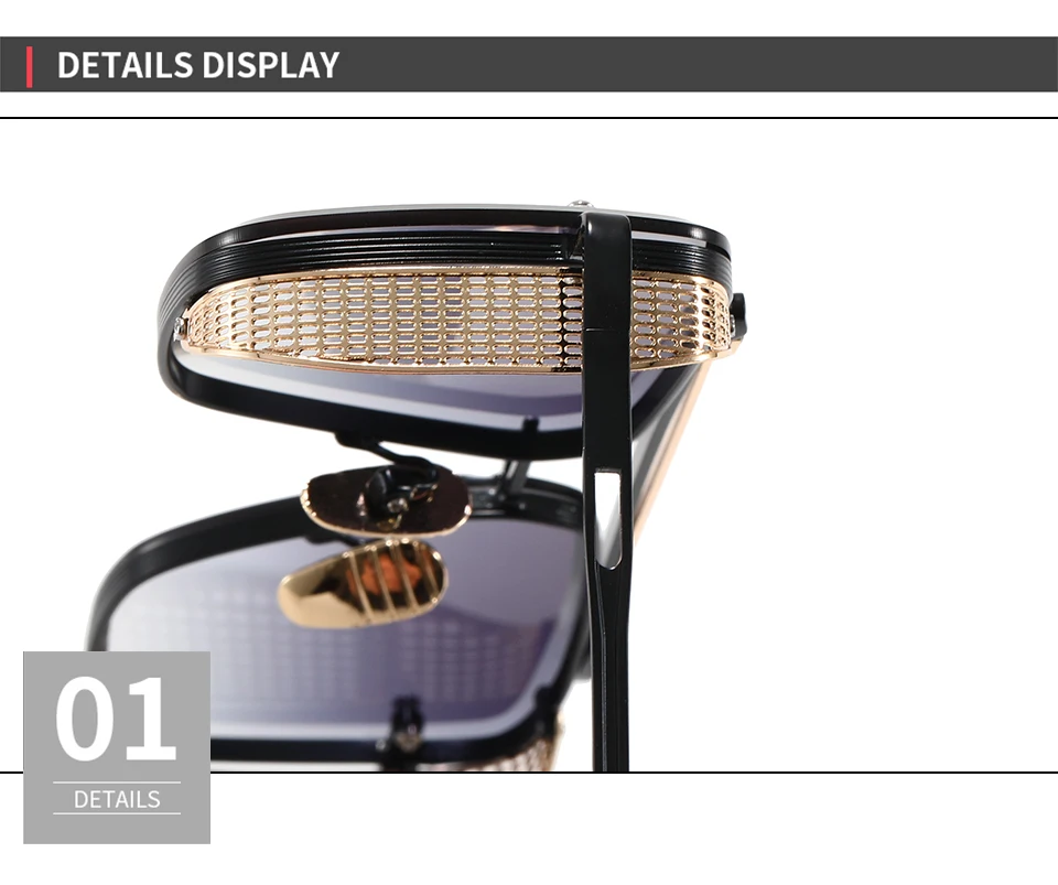 Men's Square Metal Sunglasses | UV400 Protection Fashion Eyewear