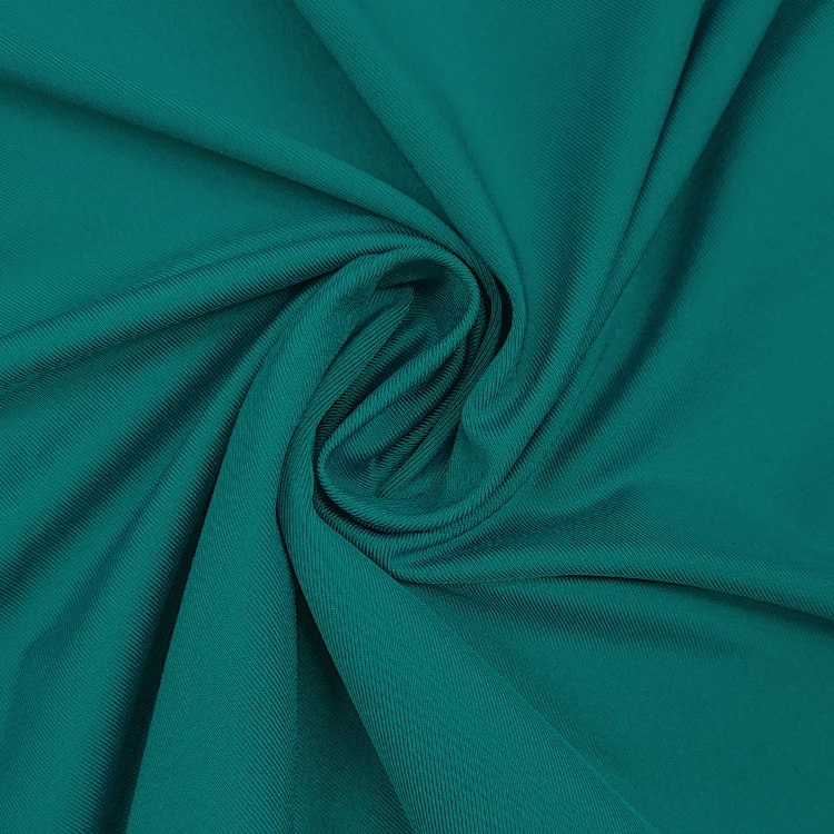 High Stretch Knitted Sportswear Fabric Nylon Material, Solid Nylon Double Knit Fabric for Pants/ supplier