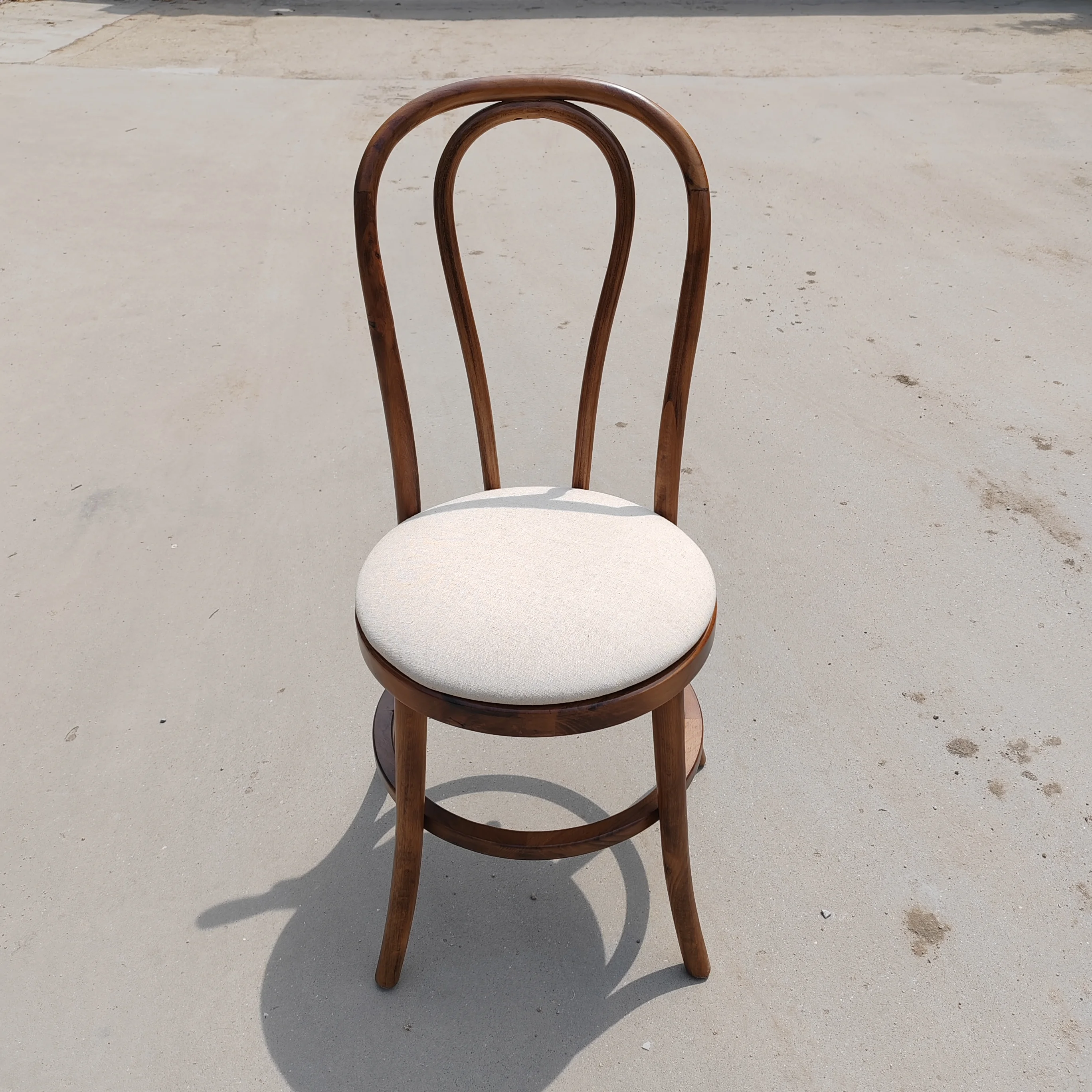 Solid Beech Wood Antique Brushed White Color Bentwood Wedding