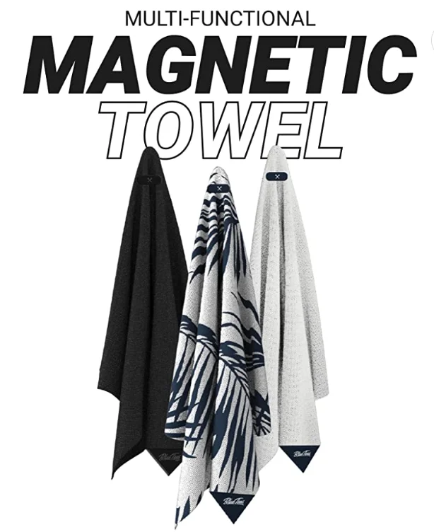 New 4in1 Super Strong Groove Cleaner Microfiber Waffle Golf Towel With Brush