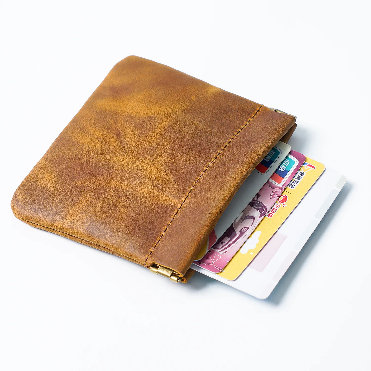 Squeeze Leather Pouch