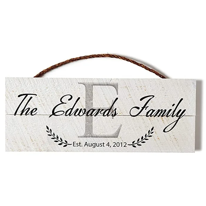 Personalized Last Name Signs for Home  Monogram Wall Decor  Wooden Name Sign  Farmhouse Wall Art  Real Wood Farmhouse Signs