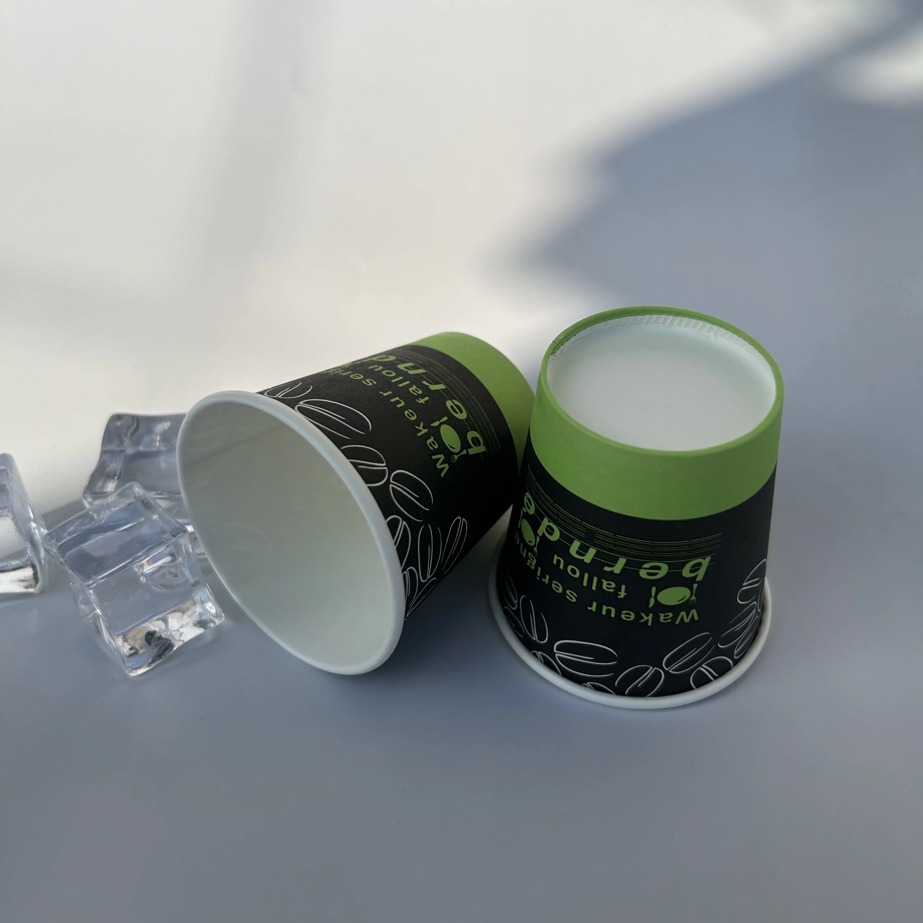 3oz New Logo Single Wall Coffee Paper Cup With Lid Customized Printing ...