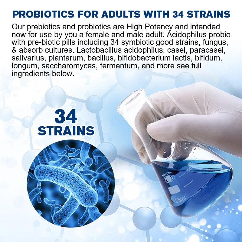 Beworths Probiotics Supplement Probiotics Digestive Enzyme Complex Softgel Capsule for Digestive Health