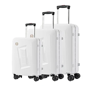 Traveling Trolley Bag with Lock 20 24 28 Inch PP Carry on Rolling Suitcase for Long Trip Cheap Large Luggages on Sale