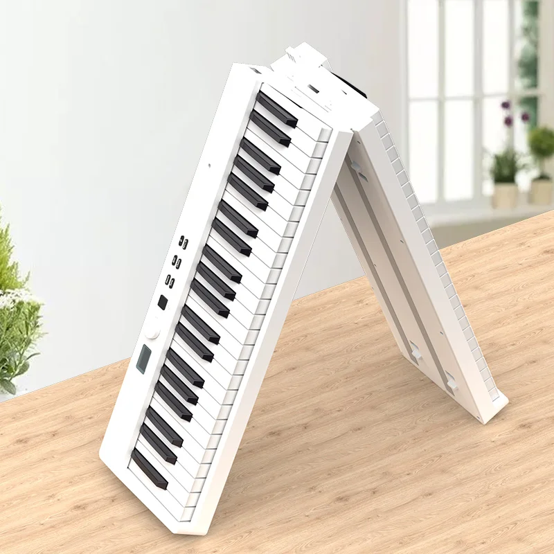 中国ポータブルPJ88C電気デジタル音楽MIDI直立ピアノ折りたたみ