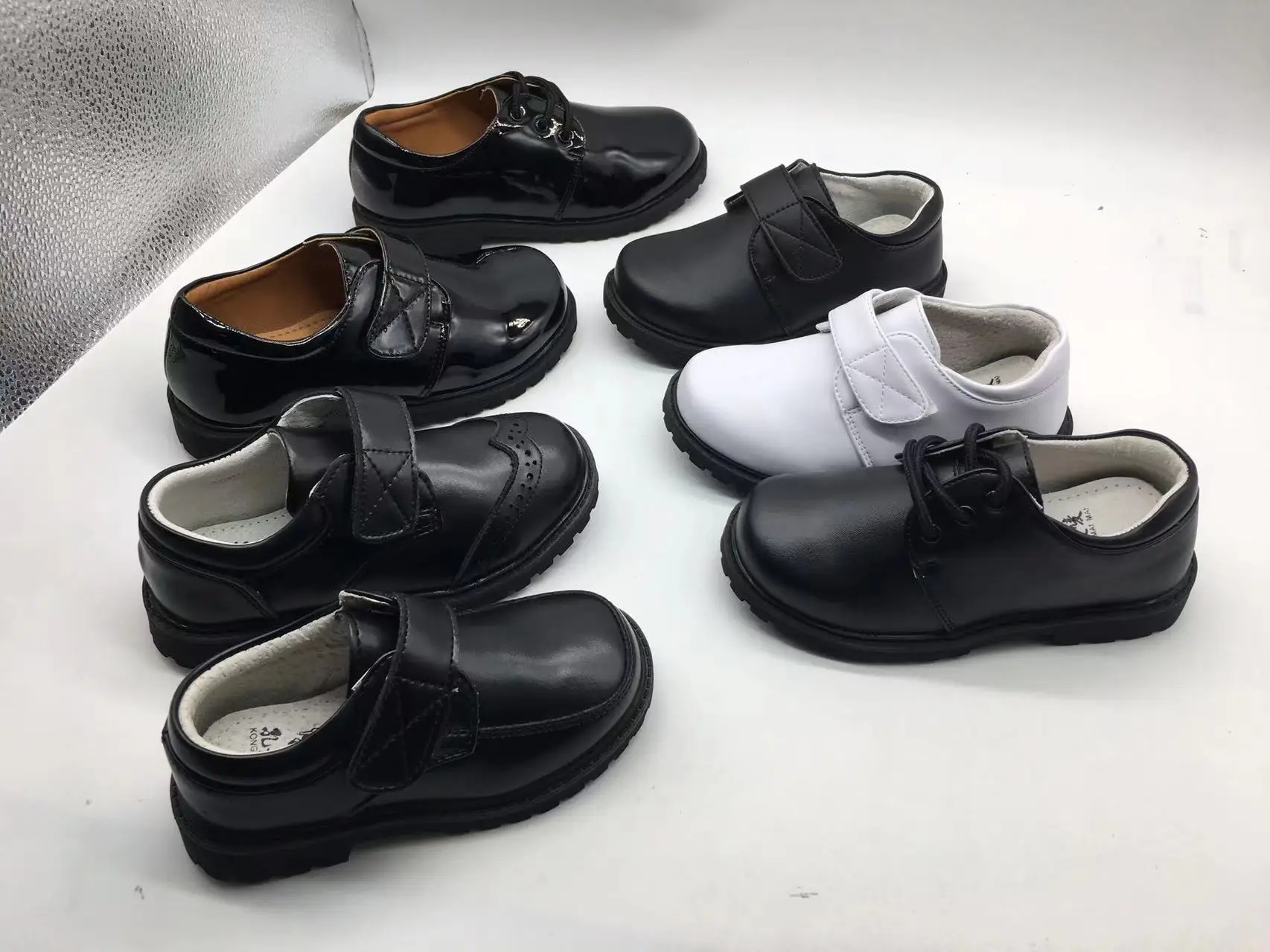 Классическая Высококачественная детская обувь для мальчиков повседневная выступлений кожаная под костюм школьников