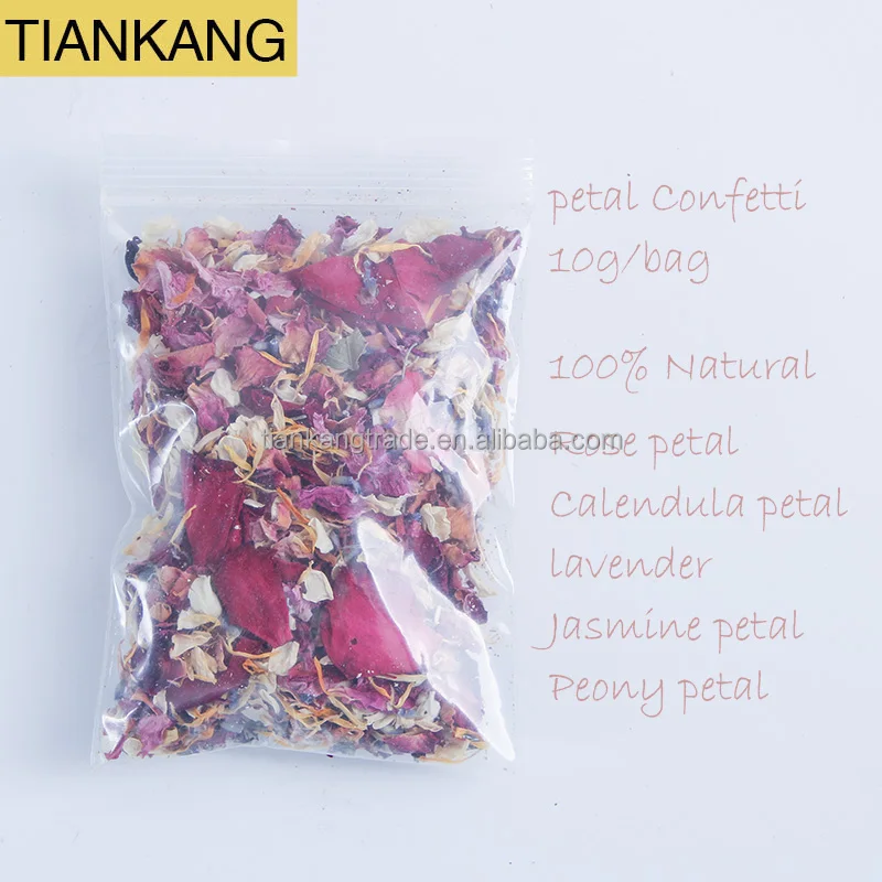 Natural Mixed Dried Flowers Rose Petals For Confetti With Colourful