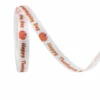 Feliz Día de Acción de Gracias - Texto y Calabaza - Blanco - 1cm*10yds