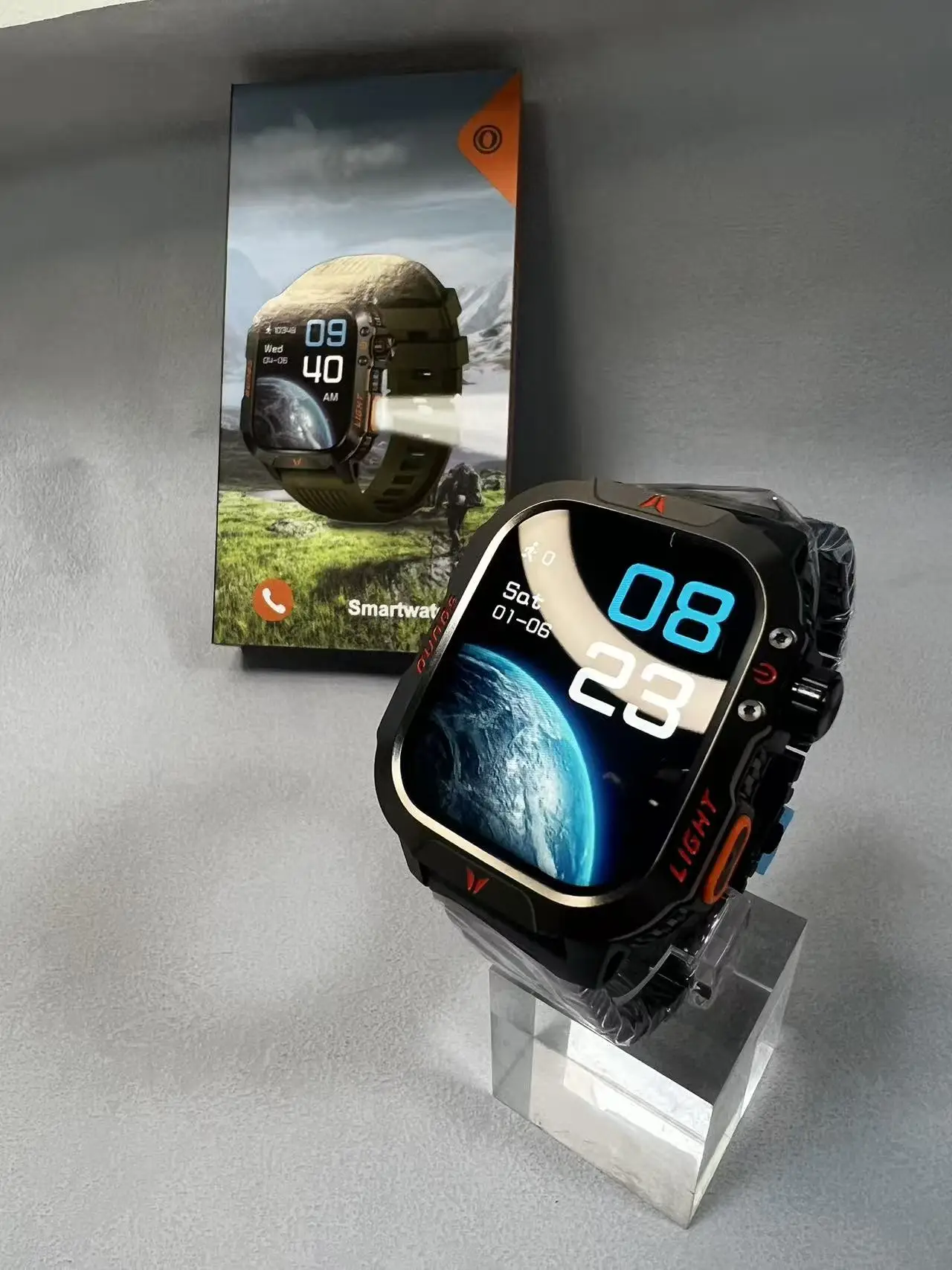 2026 Stainless Steel Waterproof Smartwatch with Bluetooth