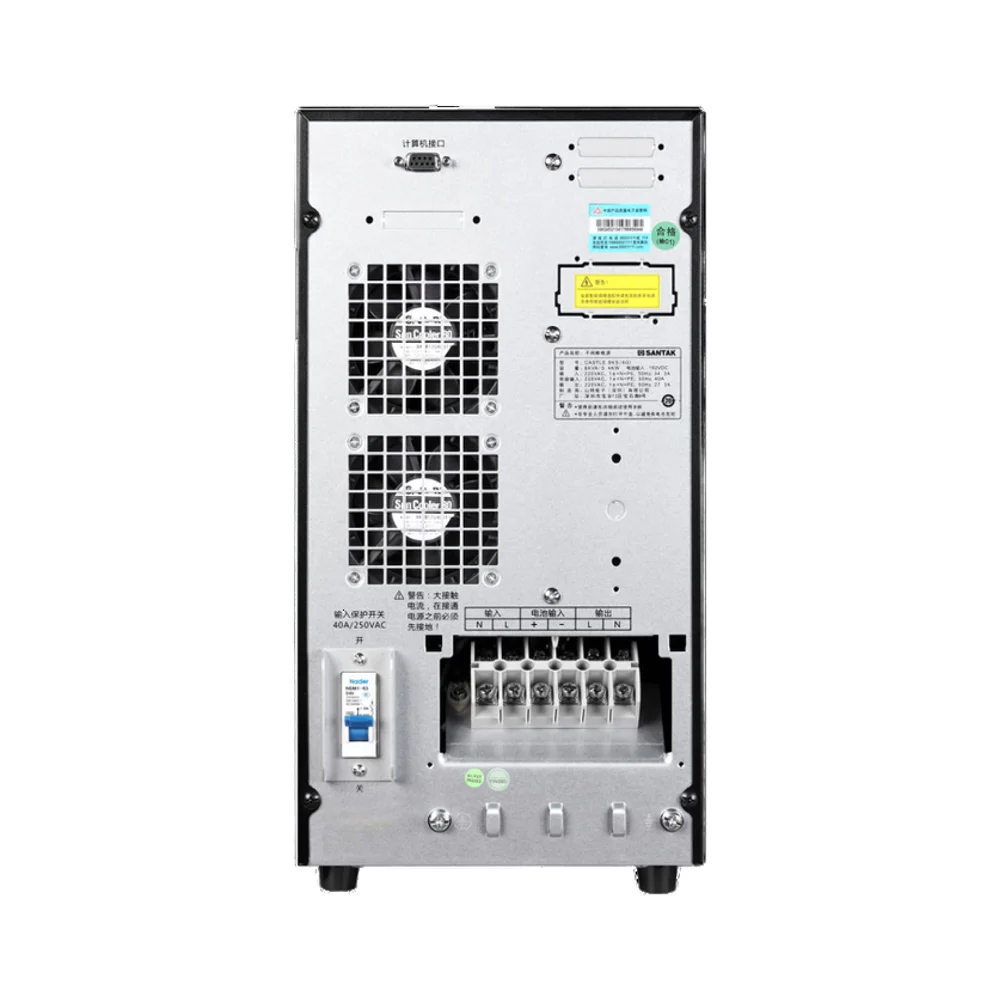 Online 6kVA 10kVA Uninterruptible Power Supply (UPS) Ultra-Low Noise with Lead Acid Battery