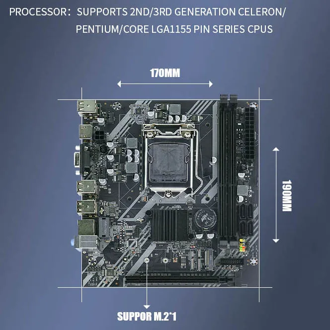 OEM製 第3世代 LGA1155 ゲーミングPCマザーボードコンボ デュアル