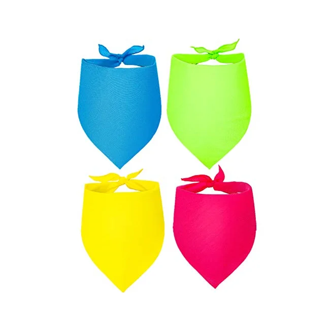 Wholesale Sublimation Printed Solid Color Triangle Pet Bandana Custom logo Dog Bandana for Small and Large Dogs