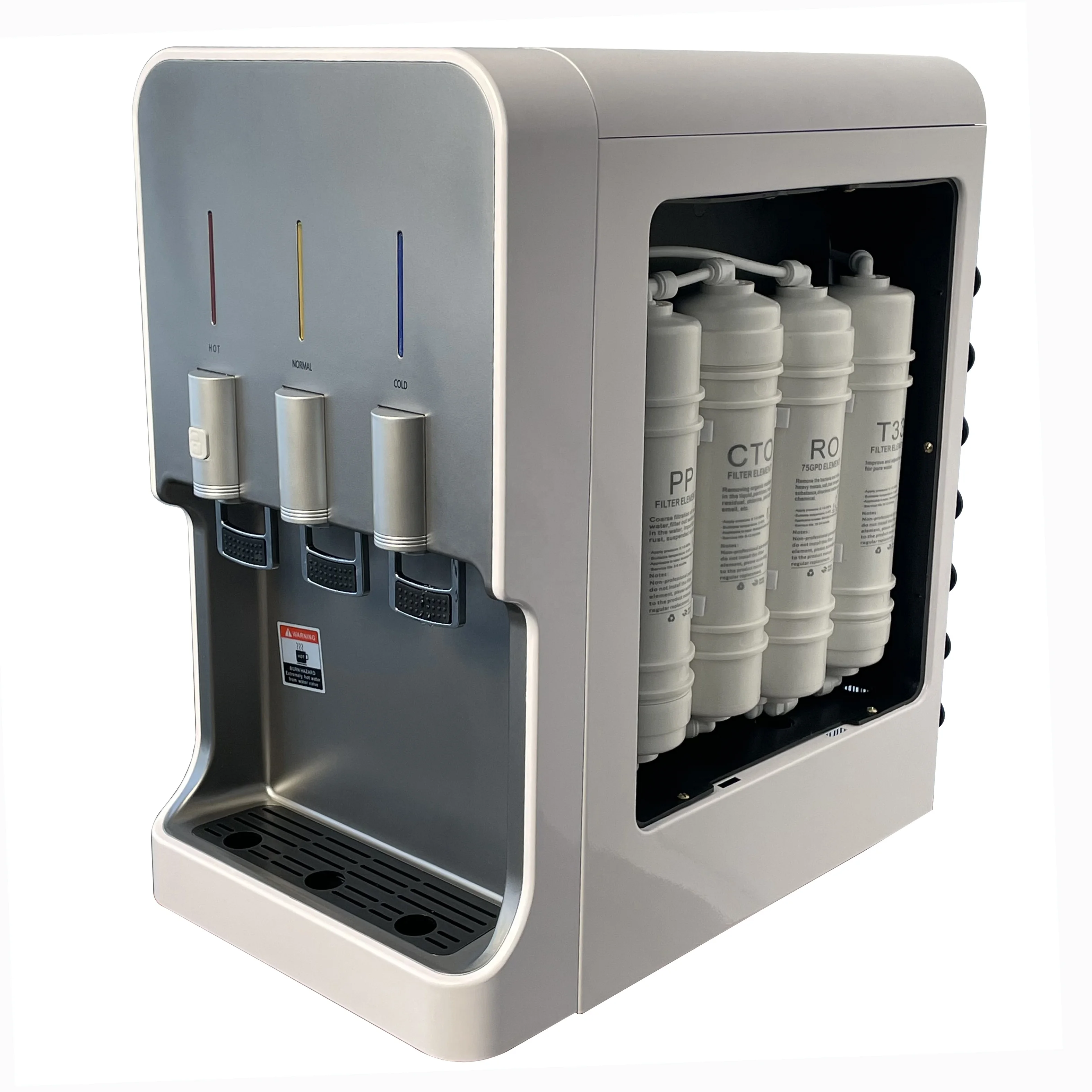 High Quality Ro/uf System Hot Cold Warm Water Dispenser With Filters For Household Water