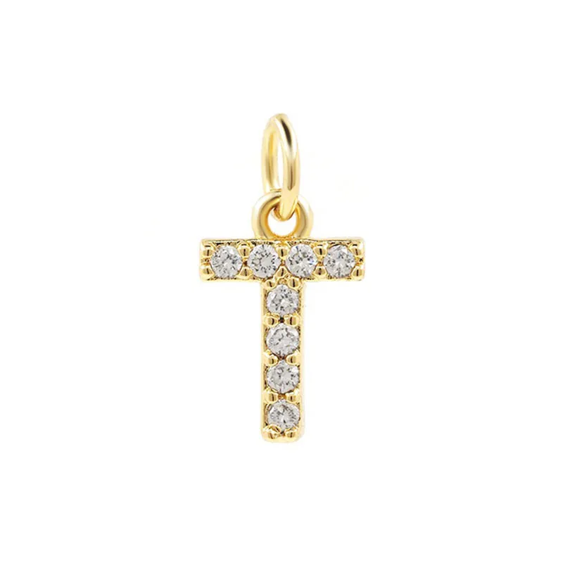 Letter H Name Initial Necklace with Cubic Circonia